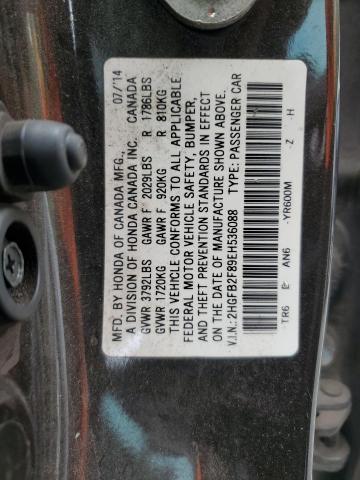 2HGFB2F89EH536088 - 2014 HONDA CIVIC EX BROWN photo 13