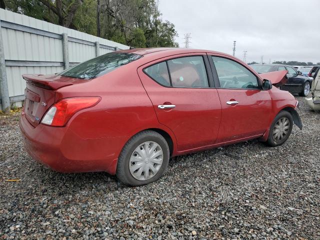 3N1CN7AP9DL866150 - 2013 NISSAN VERSA S RED photo 3