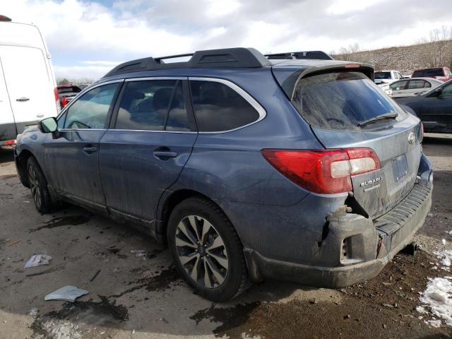 4S4BSALC5F3209509 - 2015 SUBARU OUTBACK 2.5I LIMITED BLUE photo 2