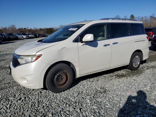 JN8AE2KP6C9042253 - 2012 NISSAN QUEST S WHITE photo 1