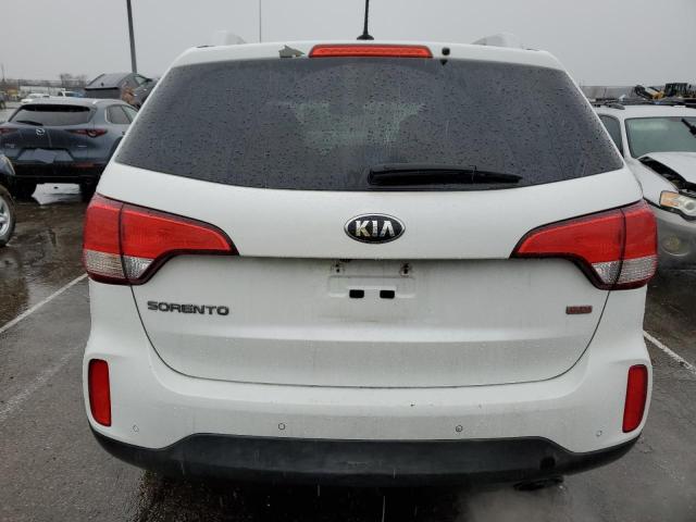 5XYKTCA66EG529765 - 2014 KIA SORENTO LX WHITE photo 6