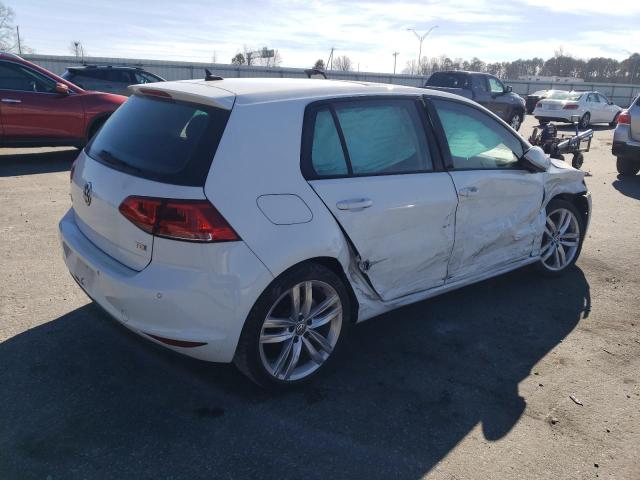 3VWRA7AU4FM083675 - 2015 VOLKSWAGEN GOLF TDI WHITE photo 3