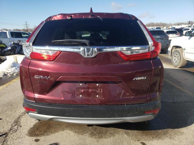 2HKRW2H80HH675938 - 2017 HONDA CR-V EXL MAROON photo 6