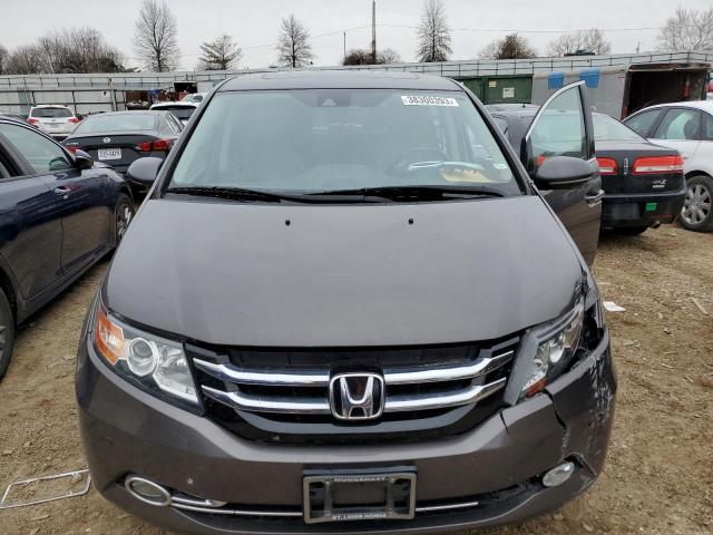 5FNRL5H94EB034353 - 2014 HONDA ODYSSEY TOURING GRAY photo 5