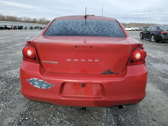 1C3CDZAB7DN566918 - 2013 DODGE AVENGER SE RED photo 6