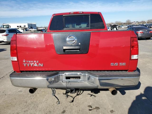 1N6BA07A76N519608 - 2006 NISSAN TITAN XE RED photo 6