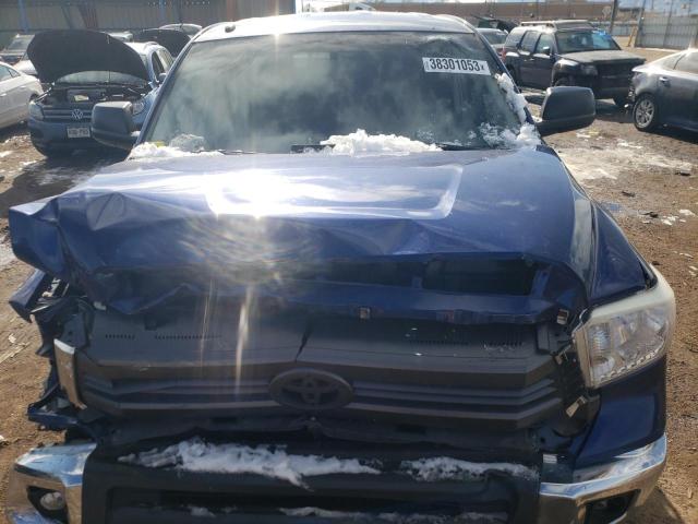 5TFUW5F15FX420589 - 2015 TOYOTA TUNDRA DOUBLE CAB SR/SR5 BLUE photo 11