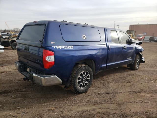 5TFUW5F15FX420589 - 2015 TOYOTA TUNDRA DOUBLE CAB SR/SR5 BLUE photo 3