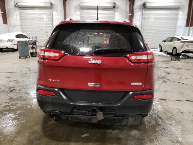 1C4PJMCB3EW220687 - 2014 JEEP CHEROKEE LATITUDE RED photo 6