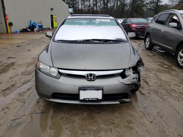 1HGFA16878L100537 - 2008 HONDA CIVIC EX GRAY photo 5