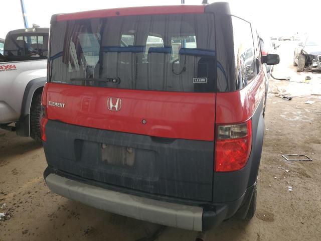 5J6YH28366L019563 - 2006 HONDA ELEMENT LX RED photo 6