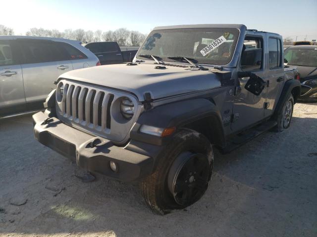 1C4HJXDG3LW310743 - 2020 JEEP WRANGLER U SPORT ნაცრისფერი ფოტო 1