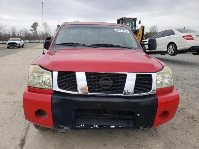 1N6BA06B17N237007 - 2007 NISSAN TITAN XE RED photo 5