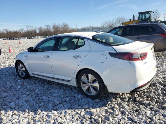 KNAGN4AD4G5092832 - 2016 KIA OPTIMA HYBRID WHITE photo 2