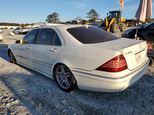 WDBNG70J76A471177 - 2006 MERCEDES-BENZ S 430 WHITE photo 2