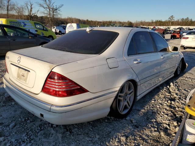 WDBNG70J76A471177 - 2006 MERCEDES-BENZ S 430 WHITE photo 3