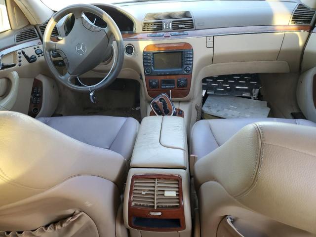 WDBNG70J76A471177 - 2006 MERCEDES-BENZ S 430 WHITE photo 8