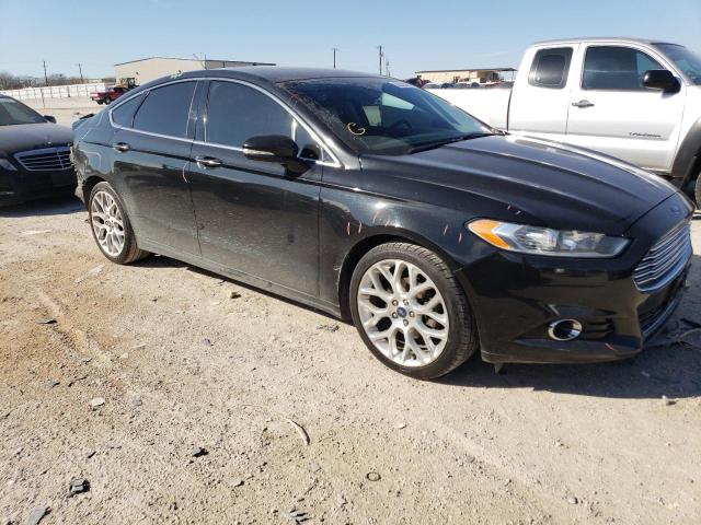 3FA6P0K97ER169091 - 2014 FORD FUSION TITANIUM BLACK photo 4