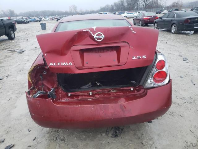 1N4AL11D36C111268 - 2006 NISSAN ALTIMA S RED photo 6