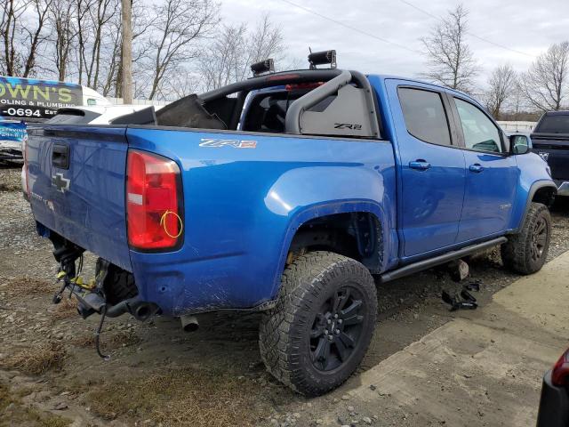 1GCGTEEN3L1148018 - 2020 CHEVROLET COLORADO ZR2 BLUE photo 3