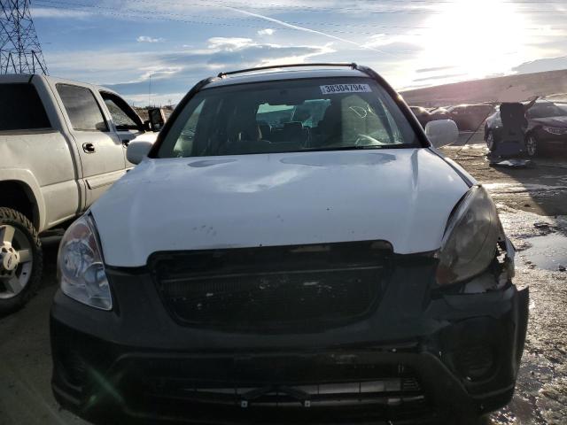 JHLRD77896C048977 - 2006 HONDA CR-V EX WHITE photo 5