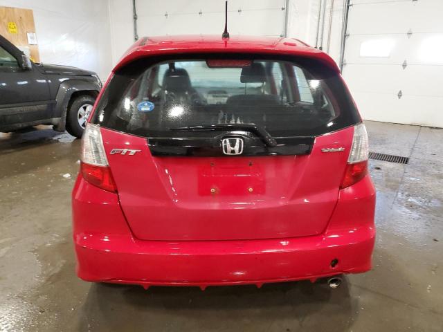 JHMGE8H40AS009016 - 2010 HONDA FIT SPORT RED photo 6