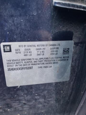 2G4GK5EX5F9162387 - 2015 BUICK REGAL 蓝色 照片 12