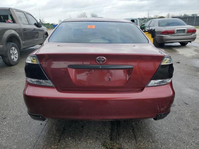 4T1BE32K75U004522 - 2005 TOYOTA CAMRY LE BURGUNDY photo 6