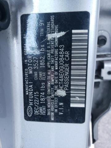 KMHCT4AE0GU084843 - 2016 HYUNDAI ACCENT SE SILVER photo 12