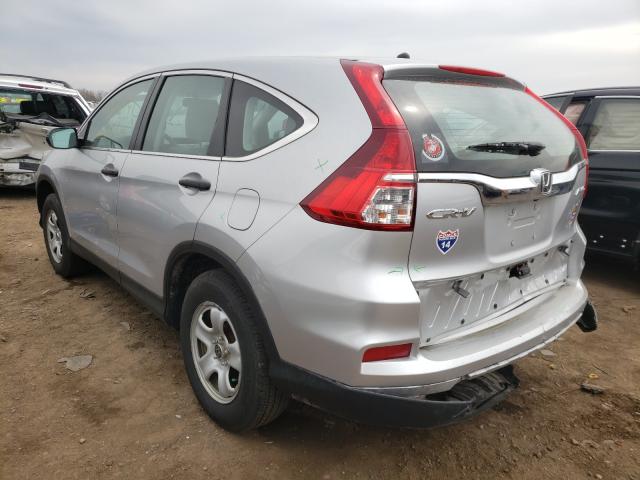 5J6RM4H33FL035411 - 2015 HONDA CR-V LX SILVER photo 3