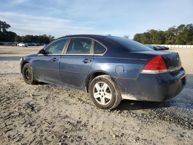 2G1WF5EK5B1316266 - 2011 CHEVROLET IMPALA LT LS BLUE photo 2