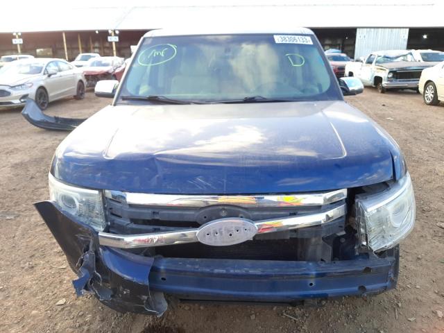 2FMGK5DC2CBD15455 - 2012 FORD FLEX LIMITED BLUE photo 5