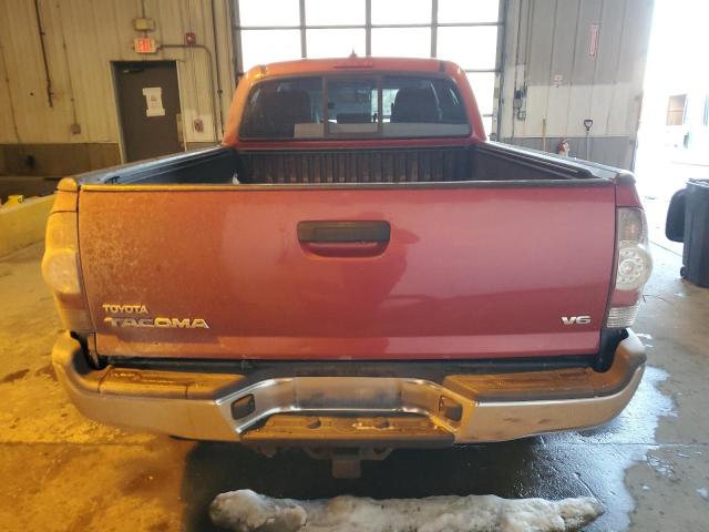 3TMMU4FN9EM067975 - 2014 TOYOTA TACOMA DOUBLE CAB LONG BED RED photo 6