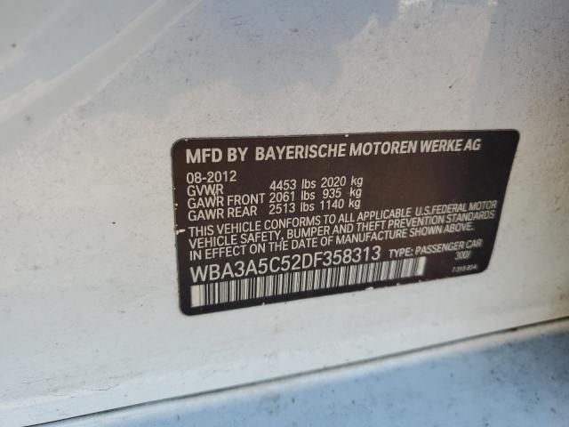 WBA3A5C52DF358313 - 2013 BMW 328 I WHITE photo 12