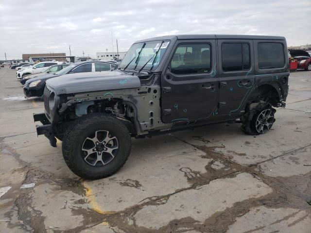 1C4HJXDNXJW200882 - 2018 JEEP WRANGLER U SPORT ნაცრისფერი ფოტო 1