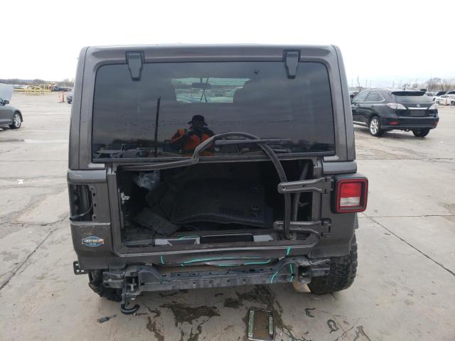 1C4HJXDNXJW200882 - 2018 JEEP WRANGLER U SPORT ნაცრისფერი ფოტო 6