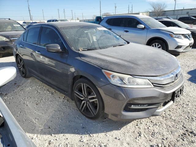 1HGCR2F56GA071467 - 2016 HONDA ACCORD SPORT GRAY photo 4