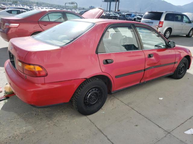 1HGEG8649SL011401 - 1995 HONDA CIVIC DX RED photo 3