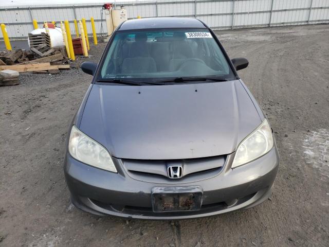 2HGES16574H595389 - 2004 HONDA CIVIC LX GRAY photo 5