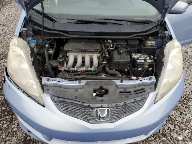 JHMGE88429S017162 - 2009 HONDA FIT SPORT BLUE photo 12