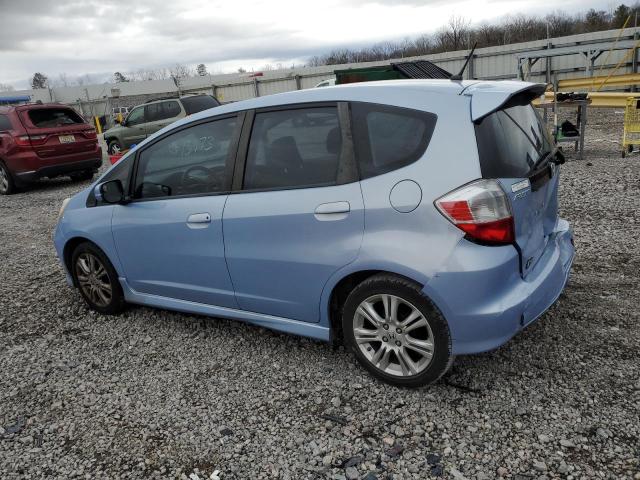 JHMGE88429S017162 - 2009 HONDA FIT SPORT BLUE photo 2