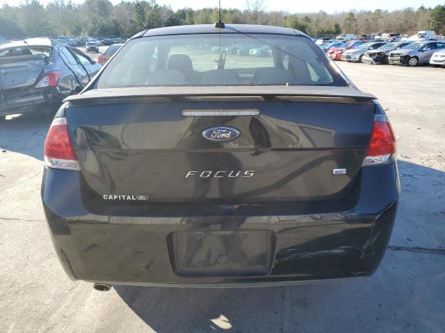 1FAHP3CN4AW211343 - 2010 FORD FOCUS SE BLACK photo 6