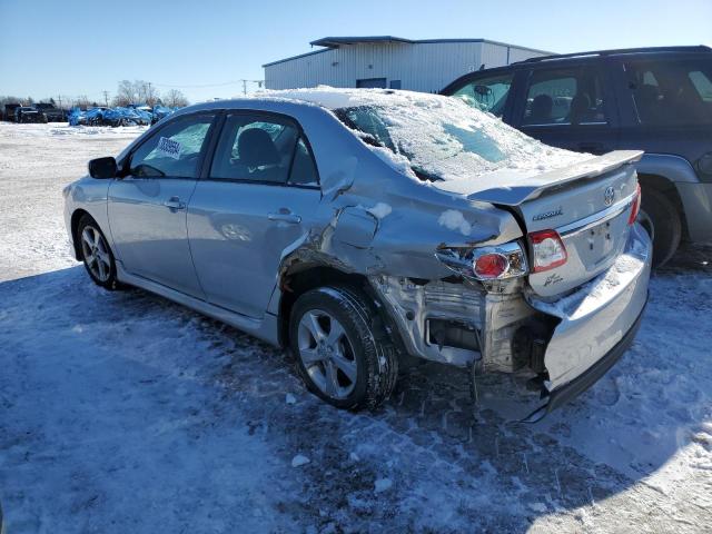 5YFBU4EE2CP062664 - 2012 TOYOTA COROLLA BASE SILVER photo 2