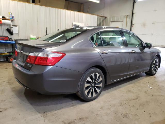 1HGCR6F79EA008286 - 2014 HONDA ACCORD TOURING HYBRID GRAY photo 3