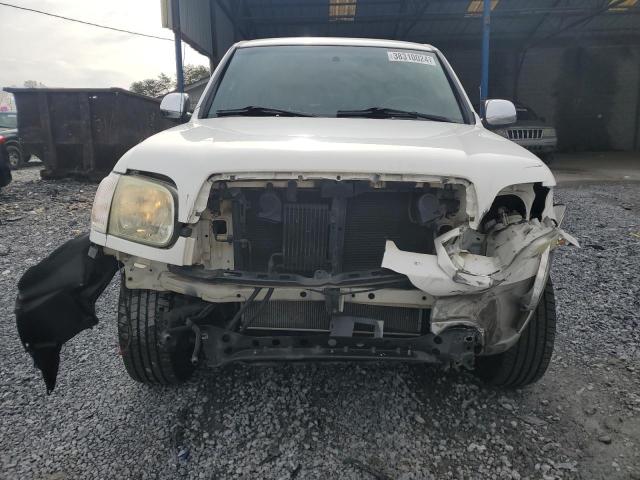 5TBET34105S463545 - 2005 TOYOTA TUNDRA DOUBLE CAB SR5 WHITE photo 5