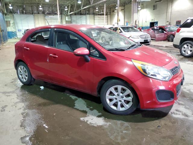 KNADM5A33D6152320 - 2013 KIA RIO LX RED photo 4