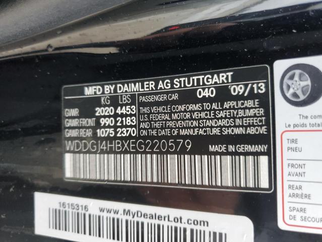 WDDGJ4HBXEG220579 - 2014 MERCEDES-BENZ C 250 BLACK photo 12