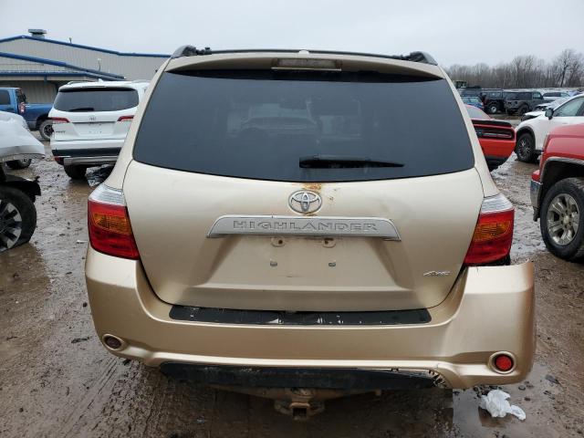 5TDBK3EH5AS012176 - 2010 TOYOTA HIGHLANDER GOLD photo 6