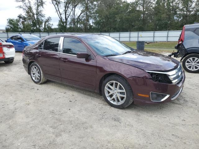 3FAHP0JA9CR413387 - 2012 FORD FUSION SEL MAROON photo 4