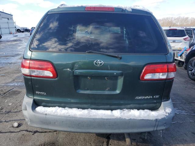 4T3ZF19C62U431837 - 2002 TOYOTA SIENNA CE GREEN photo 6